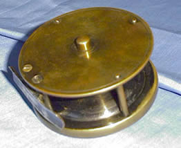 19th century 3" brass fly reel