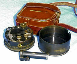 Stanley pocket sextant with telescope