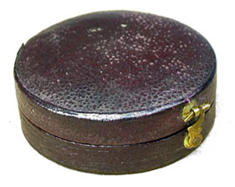 Leather cased Victorian compass