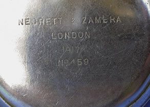 Negretti & Zambra pocket watch style compass 1917