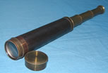 19th C 3 draw pocket telescope
