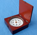 19th C Mahogany dry card pocket compass