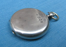 1892 Antique London  Silver compass 