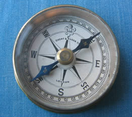 Short & Mason brass cased compass