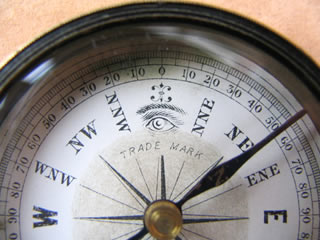 Close up view showing makers logos