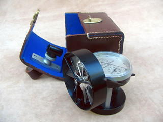Airflow meter with leather case