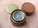 Victorian gimbaled boat compass by Dollond London