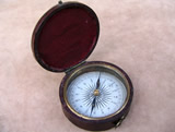 Mid 19th century pocket compass circa 1850