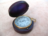 19th century pocket barometer with altimeter scale