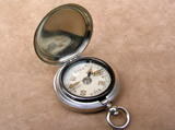 Vintage hunter cased pocket compass