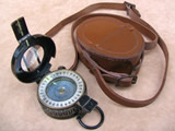 1941 MK III prismatic compass with case