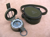 Stanley G150 military prismatic compass with case
