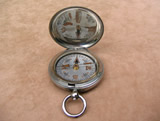 British Army Officers hunter cased pocket compass dated 1916