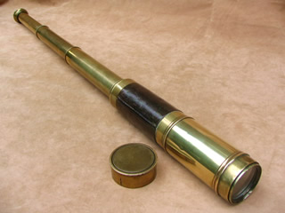 19th century 3 draw marine telescope