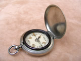 Vintage full hunter cased pocket compass