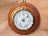 Golden Oak cased aneroid barometer circa 1920