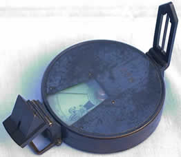 J Hicks Green card Prismatic Compass