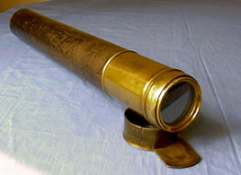 19th C single draw telescope day or night