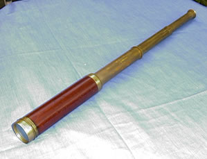 19th century 3 draw telescope Watkins & Varrien 