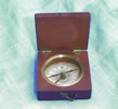 19th century mahogany cased compass