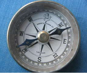 Short & Mason brass cased compass