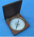 Mid 19th century mahogany cased compass