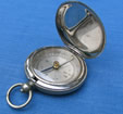 Nickel plated pocket compass