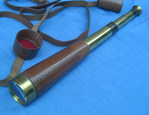 19th C 2 draw field telescope, by Troughton & Simms