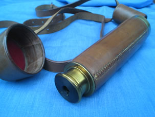 19th century 2 draw telescope by Troughton & Simms, London