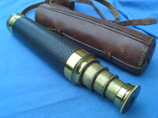 Victorian 3 draw telescope with case