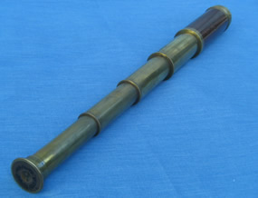 1pth C 4 draw mahogany pocket telescope