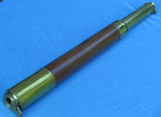 Single draw naval telescope circa 1830, Crichton London