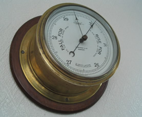 Sestrel ships barometer by F Pearson, Newport