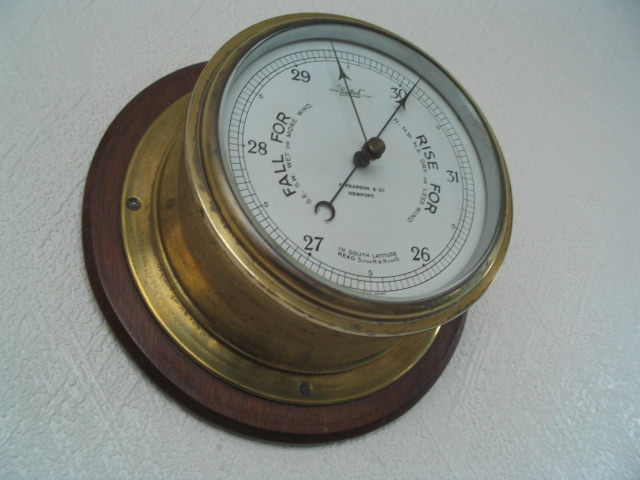 Sestrel marine barometer by F Pearson, Newport