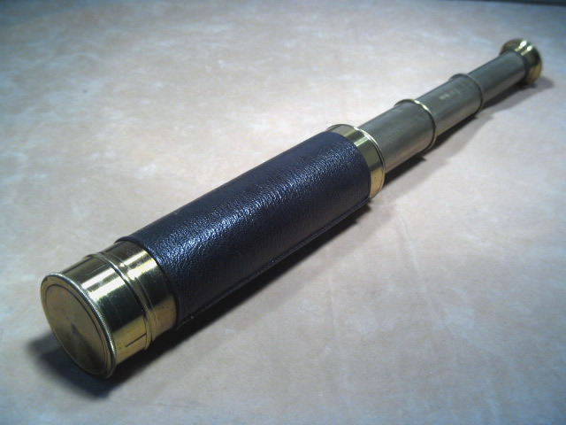 19th century 3 draw pocket telescope by Lennie, Edinburgh