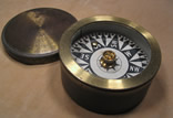 Early 19th century brass cased boat compass