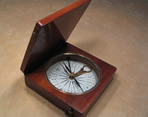 Mahogany cased compass & clinometer by James White, Glasgow