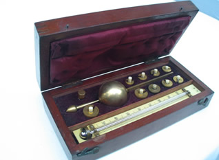 Sikes Hydrometer with book of spirit tables