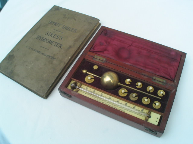 Sikes hydrometer by TO BLake