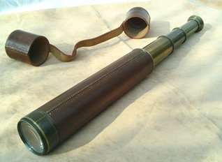 Vintage 3 draw field telescope  by Broadhurst Clarkson