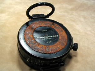 1939 military marching compass by F Barker