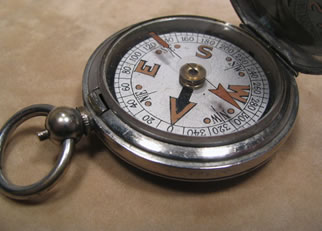 Military pocket compass, WW1 Terrasse