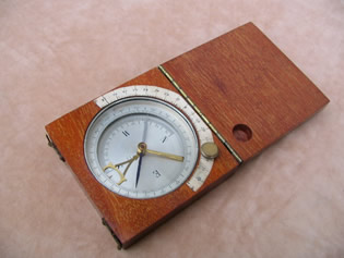 French made combined compass & clinometer