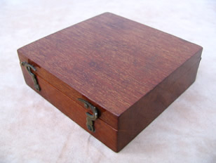 Mahogany cased compass & clinometer combination