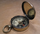 930's military style brass pocket compass