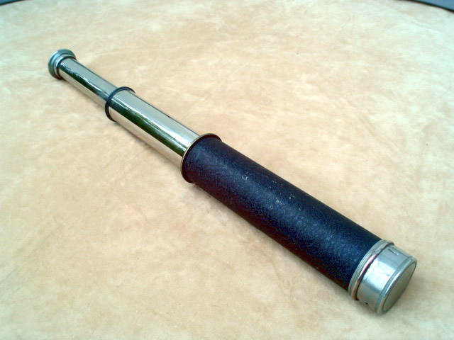 Vintage 2 draw pocket telescope by W Ottway, Ealing