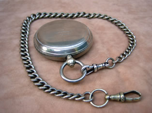 Dennison MK VI pocket compass with fob chain