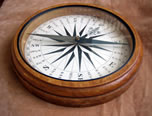 Victorian desk top compass by F Barker & Son