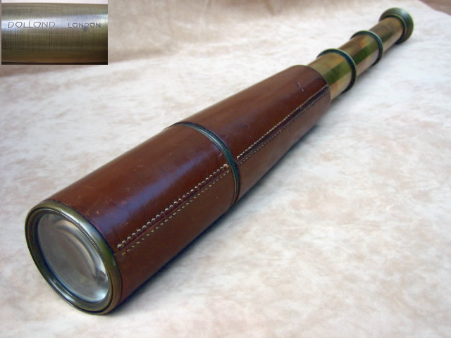 Large 3 draw field stalking telescope by Dollond London