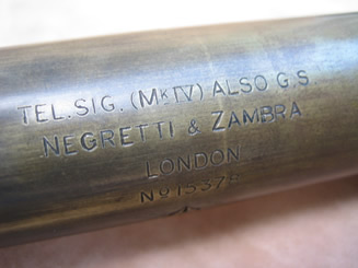 3 draw WW1  signalling telescope by Negretti & Zambra with extra lens